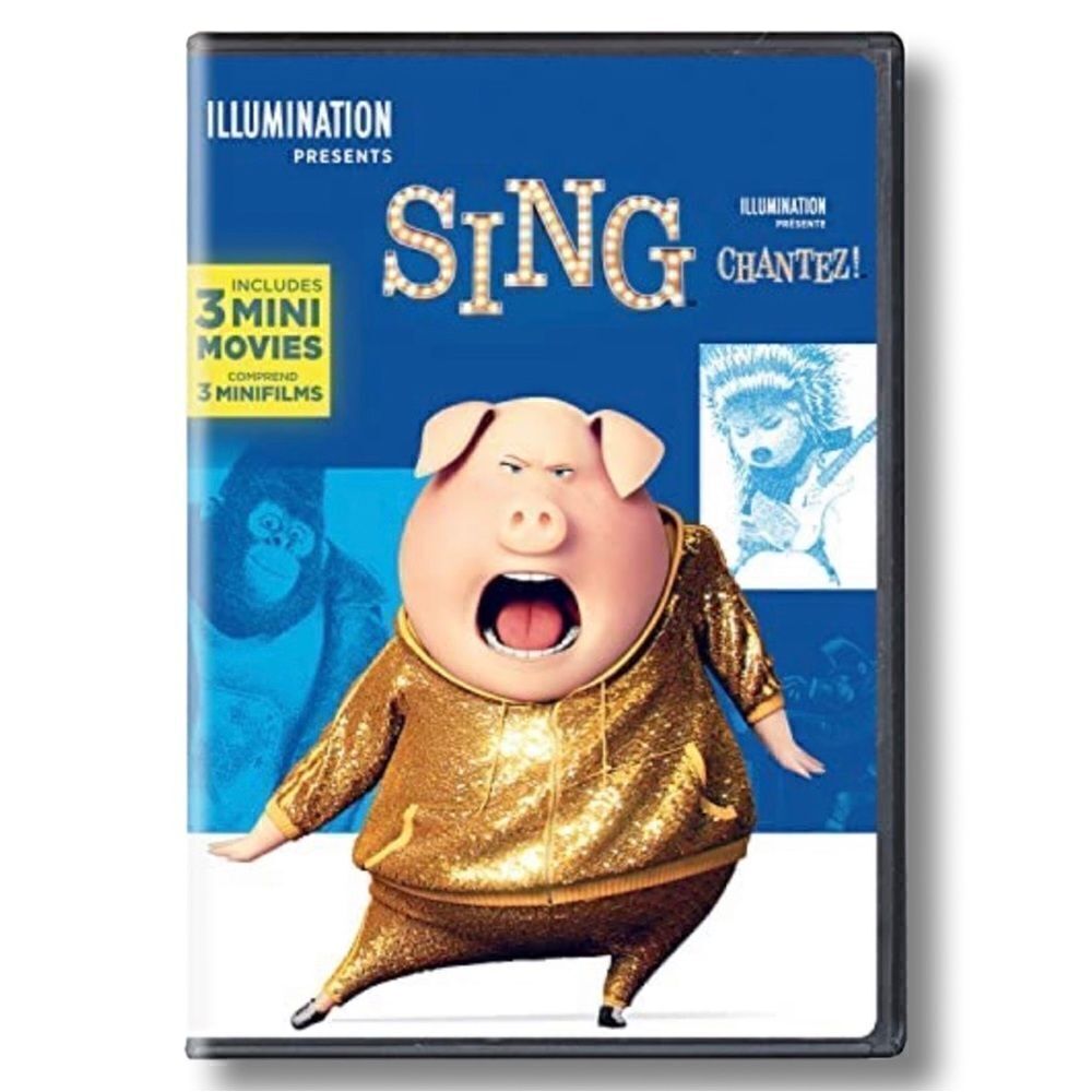 Illumination Presents “SING” DVD including 3 Mini Movies - NWT